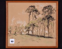 Lot 163 - Fred Lawson - tree study, signed and dated...
