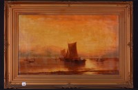 Lot 176 - James Webb - ''Sunset after rain'' - fishing...