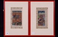 Lot 177 - Indian School - a tiger hunt, gouache with...