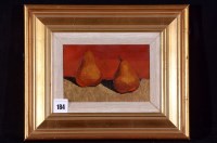Lot 184 - Margaret McGavin - ''Pears on Gold'', unsigned,...
