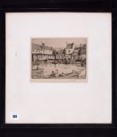Lot 190 - James McBey - ''Enkhuisen'', signed and...