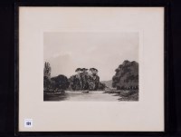 Lot 191 - Sir Frank Short - river landscape, signed...
