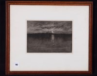 Lot 192 - Sir Frank Short - ''When the weary moon was on...