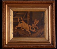 Lot 218 - Manner of Edward Armfield - two terriers...