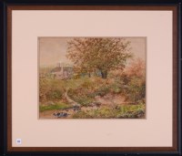 Lot 231 - W** S** Russell - trees by a stream with women...