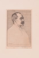 Lot 237 - William Strang - portrait of Rudyard-Kipling,...