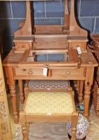 Lot 84 - A pair of modern pine dressing tables, with...