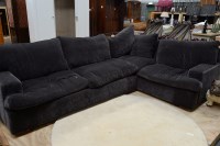 Lot 111 - A large modern four seater corner settee unit,...