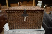 Lot 118 - An early 20th Century large rectangular wicker...