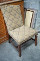 Lot 131 - A single Georgian mahogany dining chair, the...