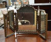 Lot 132 - An early 20th Century triptych dressing table...