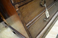 Lot 146 - A George III mahogany linen press cupboard,...