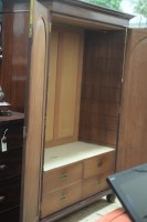 Lot 148 - A William IV mahogany linen press cupboard...