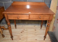 Lot 158 - A Victorian pitch pine wash stand with moulded...