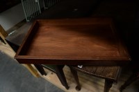 Lot 159 - Two similar 19th Century mahogany bidet stools,...