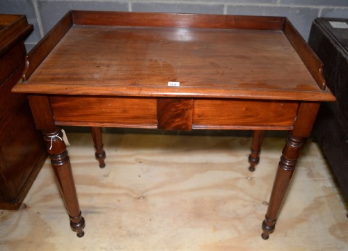Lot 162 - An early Victorian mahogany side table, with...