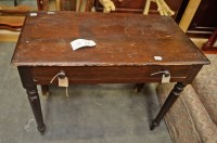 Lot 200 - A Victorian stained wood side table with...