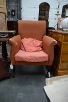 Lot 211 - A 19th Century armchair, the square-shaped...