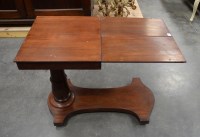 Lot 219 - An early Victorian mahogany cantilever bed...