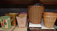 Lot 226 - A collection of waste paper spills and basket...