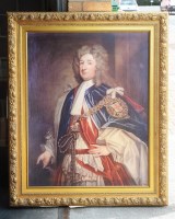 Lot 228 - A reproduction oil painting - portrait of...