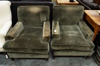 Lot 240 - A pair of modern armchairs, probably George...