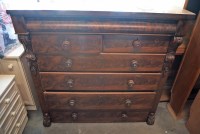 Lot 274 - A Victorian mahogany Scotch chest, fitted two...