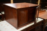 Lot 300 - A 19th Century mahogany table top collectors'...
