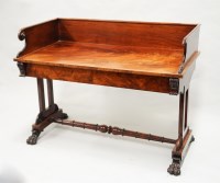 Lot 321 - An early Victorian washstand, the high...