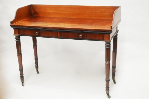 Lot 325 - A George IV mahogany washstand with...