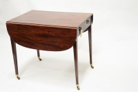 Lot 326 - A late Georgian mahogany Pembroke table, with...