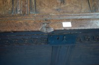 Lot 341 - A late 17th Century panelled oak coffer with...