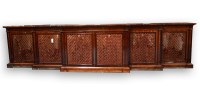 Lot 344 - A George IV rosewood and oak breakfront folio...