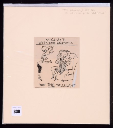 Lot 330 - Victor Weisz (Vicky) - two strips and a single...