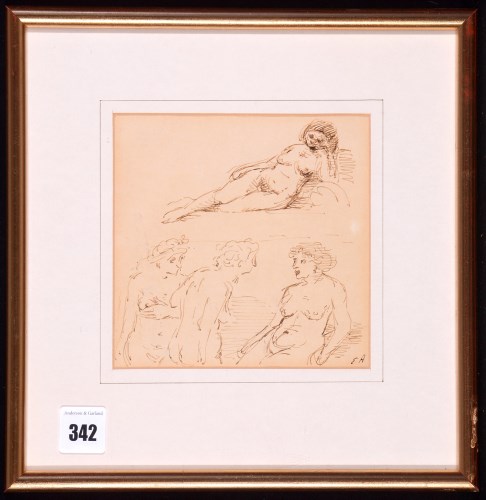 Lot 342 - Edward Ardizzone, RA - female nude studies,...