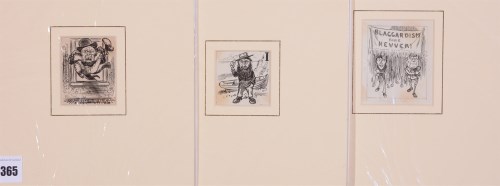 Lot 365 - James Francis Sullivan - miniature caricature...