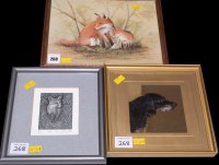 Lot 268 - Edward Stamp - ''Fox'', signed and dated 1983,...