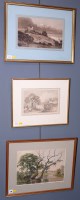 Lot 274 - 19th Century Continental School - trees by a...