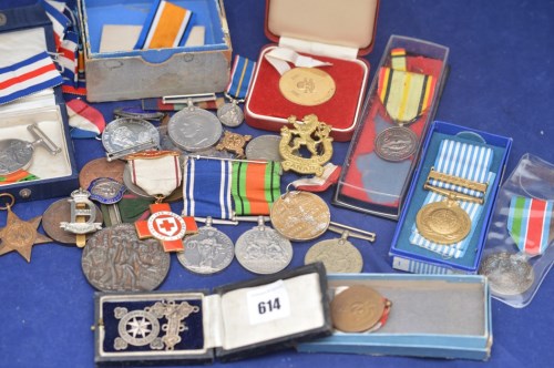 Lot 614 - Medals to include Second World War Defence...