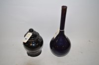 Lot 891 - Purple glaze Chinese bottle vase height 37cms...