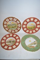 Lot 938 - Royal Doulton hand painted plates for Tiffany...