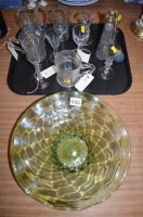 Lot 950 - Glassware to include an 18th Century air twist...