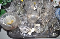 Lot 969 - Glassware to include goblets, vases, wine...
