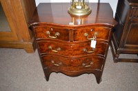 Lot 1234 - A reproduction mahogany chest of drawers,...