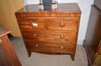 Lot 1262 - A 19th Century mahogany chest of drawers,...
