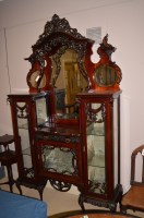 Lot 1268 - A late 19th Century mahogany mirror back...