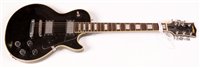 Lot 20 - Satellite black Les Paul style guitar, block...
