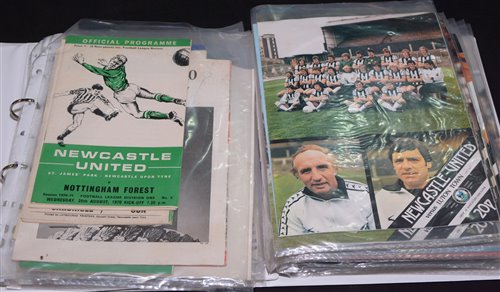 Lot 51 - Newcastle United home and away programmes from...