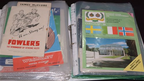 Lot 53 - International football programmes, to include:...
