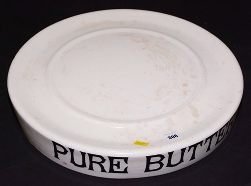Lot 208 - Mordue Brothers Ltd, Newcastle: Rightweigh service "Pure Butter" shop display slab.